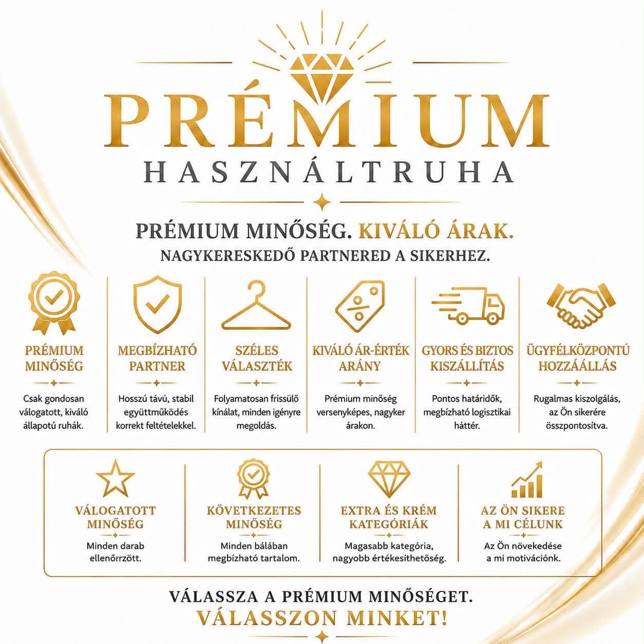 Minőségi bálás ruha válogatás és ellenőrzés - Premium Használtruha filozófia