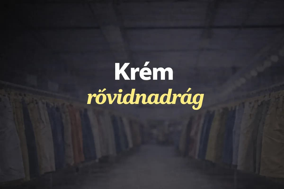 Krém rövidnadrág - Prémium bálás ruha